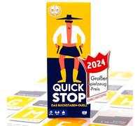 GUATAFAC Quickstop - Le Duel de Lettres - Jeu de Cartes pour Adolescents et Adultes - Rapide et Fou - 2 à 7 Joueurs - Jeu de Cartes à partir de 10 Ans - Jeu de Famille