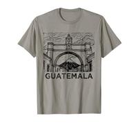 Guatemala Antigua Santa Catalina Arch and Agua Volcano T-Shirt