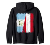 Guatemala Autriche Demi-Drapeau Guatémaltèque Autriche Patrimoine Sweat à Capuche