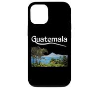 Guatemala Chapin Antigua Quetzal 502 Guate Volcan Atitlan Coque pour iPhone 12/12 Pro