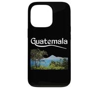 Guatemala Chapin Antigua Quetzal 502 Guate Volcan Atitlan Coque pour iPhone 13 Pro