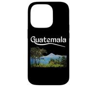 Guatemala Chapin Antigua Quetzal 502 Guate Volcan Atitlan Coque pour iPhone 14 Pro