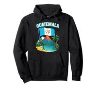 Guatemala Chapin Atitlan Tikal Volcan Quetzal Maya Retro 502 Sweat à Capuche