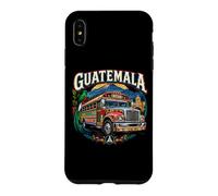 Guatemala Chapin Quetzal Antigua Chicken Bus Maya 502 Tikal Coque pour iPhone XS Max