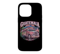 Guatémala Chapin Quetzal Antigua Poulet Bus Maya 502 Tikal Coque pour iPhone 14 Pro Max
