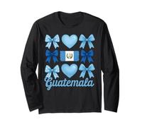 Guatemala Girl Coquette Bow Hispanic Heritage Manche Longue