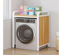 GUAWJRZDP Support de Superposition Épais Pour Lave-linge Et Sèche-linge, Étagère de Rangement Au-dessus Du Lave-linge Et Du Sèche-linge, Meuble Pour Lave-linge À Tambour(White+Wood)