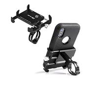 GUB Support de téléphone épais pour vélo et moto - Réglable - Compatible avec iPhone XR Xs 7S 8 Plus, compatible avec Samsung S7/S6/Note5/4, tous les téléphones avec coque épaisse (noir)