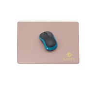 GUBEE Tapis de Souris 270x220x2mm, Tapis de Souris de Jeu en Cuir PU, Design de Tapis de Souris Lisse PU antidérapant pour Bureau, Maison et Voyage (Rose/Argent)