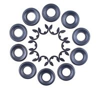 Gubeter 10Set Embrayage Rondelle E-Clip Kit, pour Husqvarna 362 365 371 372 385 390 570 575 576 XP Tronçonneuses, 503 75 24 01, 503 27 21 01