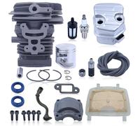 Gubeter 38 mm Kit de Piston de Cylindre, pour Stihl MS181 MS171 MS181C MS211, Bougie d'Allumage et Joints d'huile, Filtre à air, remplacement 11390201201