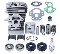 Gubeter 39mm Cylindre Piston Kit, Pour Husqvarna 235 236 240 235E 236E 240E, Bougie D'allumage, Roulement De Manivelle et Jeu De Joints, Tronçonneuse Pieces Detachees, remplacement 577831101