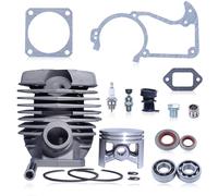 Gubeter 48mm Kit Piston de Cylindre pour Stihl MS360 036 PRO 034 AV Super MS340, Collecteur d'admission, Joint d'Huile et Jeu de Joints, Tronçonneuses Pieces Detachees