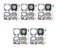 Gubeter 5pcs Membrane et Joints Kit Réparation Carburateur pour Stihl 017 021 023 024 025 026 FS44 FS280 HS60 HS61 MS210 MS250 MS260 Tronçonneuse Remplacement K11-WAT pour Walbro