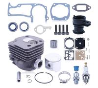 Gubeter Kit cylindre Pour Husqvarna 372, céramique à anneau unique élargi de 52mm, Pour Husqvarna 372XP 371 365 362 375K gros alésage, 503 93 93 72