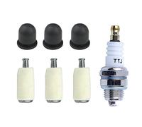 Gubeter Kit de Bougie d'allumage de Bouton d'ampoule d'amorçage de Filtre à Carburant de, pour la pièce de Moteur de Tondeuse de Kawasaki Td18 Td24,/