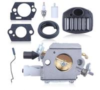 Gubeter Kit de Carburateur, pour Husqvarna 357Xp, 359, pour Zama C3 EL42, Filtre à air et Bougie d'allumage, Jeu de Joints, Tronçonneuses Pieces Detachees, remplacement 505203001