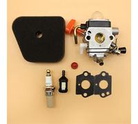 Gubeter Kit de carburateur, pour Stihl Fs100 Fs100R Fs100Rx Fs110 Fs110R Fs110X Fs110Rx Fs87 Fs87R Fs90 Fs90R Hl100 Hl100K Fs90K Hl90 Hl95 Hl95K Ht100 Ht101 Km100 Km100R 61 21 24 Km1