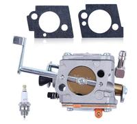 Gubeter Kit de Carburateur pour Wacker BS600 BS650 BS700 BS600S BS50-2 BS60-2 BS70-2 WM80 Pilon Vibrant, Bougie d'Allumage et Jeu de joints, remplacement 0117800