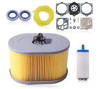 Gubeter Kit de Filtre à air, pour Husqvarna K970 K1260 Scie, avec Joints d'huile et Kit de Réparation de Carburateur, Tronçonneuse Pieces Detachees, remplacement 510244103, 510244101
