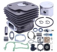 Gubeter Kit de Piston de Carte alésage de Cylindre 52 mm, pour pièce de tronçonneuse Jonsered 2063 2065 2071, pour tronçonneuse Husqvarna 372, 372Xp, 371, 365, 362, 503691072