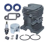 Gubeter Kit de Piston de Cylindre 37 mm, pour pièce de tronçonneuse Stihl Ms170 017, 1130 020 1204