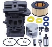 Gubeter Kit de Piston de Cylindre 44 mm avec Filtre à Air, Pour Stihl MS251 Tronçonneuse Pieces Detachees, 1143 020 1207, 1143-020-1207