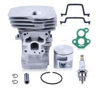 Gubeter Kit de Piston de Cylindre pour Husqvarna 435 440E 135 140 Jonsered CS2240 tronçonneuse 504735101 Joint de Cylindre Joint de Carburateur Bougies d'allumage