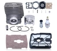 Gubeter Kit Piston de Cylindre pour Stihl FS550 FS420 FS420L FS550L Trimmers Pieces Detachees, Filtre à Air et Kit Réparation de Carburateur, remplacement 4116 020 1215, 4116 120 1602, 4115 141 0300