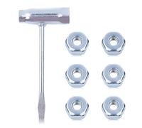 Gubeter Pour clé à douille Pour Stihl MS180 13 * 19 * 2.0 d'épaisseur (longueur totale 15.5), Pièces de scie à chaîne à gaz, Pour Stihl 024 026 MS240 MS260 MS192T MS200T 028 031 032, 00009550801