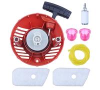 Gubeter Recoil Pull Starter Kit, pour Husqvarna 128L 128C 128Ldx 128Ld 128R Trimmer Part, pour Suivre 128, Veuillez Comparer Votre Ancien Qui apparaît comme sur l'image pour Vous Assurer