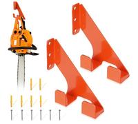 Gubeter Support mural pour tronçonneuse à usage intensif - 2 supports avec 300 lbs de capacité, vis incluses, compatibles avec For Stihl 009, 011, 200t, 201t, 360, et For Husqvarna