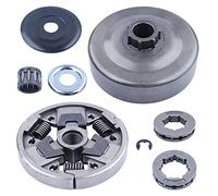 Gubeter Tambour d'embrayage avec Pignon de Jante pour Stihl 026 MS260 024 MS240 Tronconneuse Pieces Detachees avec 325-7 325-8 19mm Pignon Kit Réparation Remplacer 11211602051