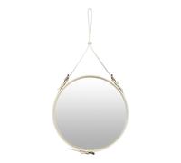 Gubi Adnet Miroir Ø58 Cuir Crème