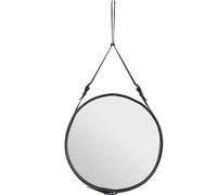 GUBI Adnet Miroir Mural Circulaire Ø45 cm Cuir Noir