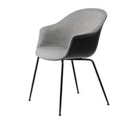GUBI Bat Dining Chair front upholstered conic base Remix 3 n° 152-black