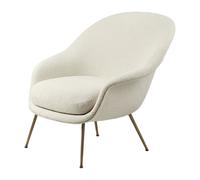 GUBI Bat Lounge Chair low back conic base Dora boucle 0001-antique brass
