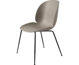 GUBI Beetle Chaise de Table de Salle à Manger Base Conique Mat Noir/ Nouveau Beige