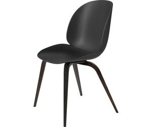 GUBI Beetle Chaise de Table de Salle à Manger Base en Bois Chêne Fumé Mat/Noir