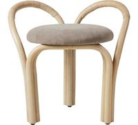 Gubi Bistra Tabouret Rotin Laqué Naturel/Fustagno Limonta 002