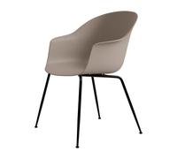 GUBI Chaise Bat plastique pieds noirs New Beige