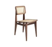 GUBI C-Chair Chaise de Table à Manger en Osier Français/Noyer Américain