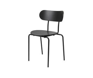 GUBI Chaise Coco Frêne. teinte noire