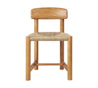 GUBI Chaise Daumiller Side Chair Natural Rush-golden pine