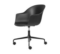 GUBI Chaise de bureau Bat Meeting Chair Black-black