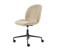 GUBI Chaise de bureau rembourée Beetle Meeting Chair Karakorum dedar 003-supports noirs