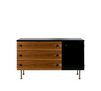 GUBI Commode 62 Dresser american walnut. 3 tiroirs