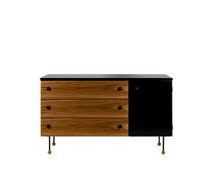 GUBI Commode 62 Dresser american walnut. 3 tiroirs