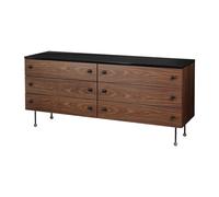 GUBI Commode 62 Dresser american walnut. 6 tiroirs