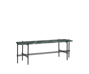 GUBI Desserte TS Console 1 marbre vert. structure laquée noire